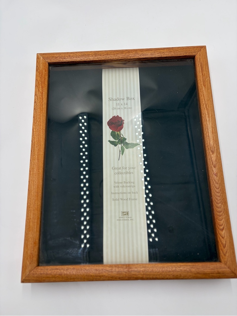 11x14 Wooden Shadow Box Frame, Solid Wood Display Case,